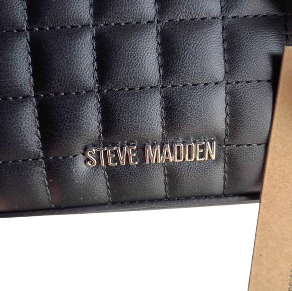 NWT Steve Madden Black Adjustable Crossbody Purse - Picture 6 of 7